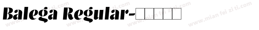 Balega Regular字体转换